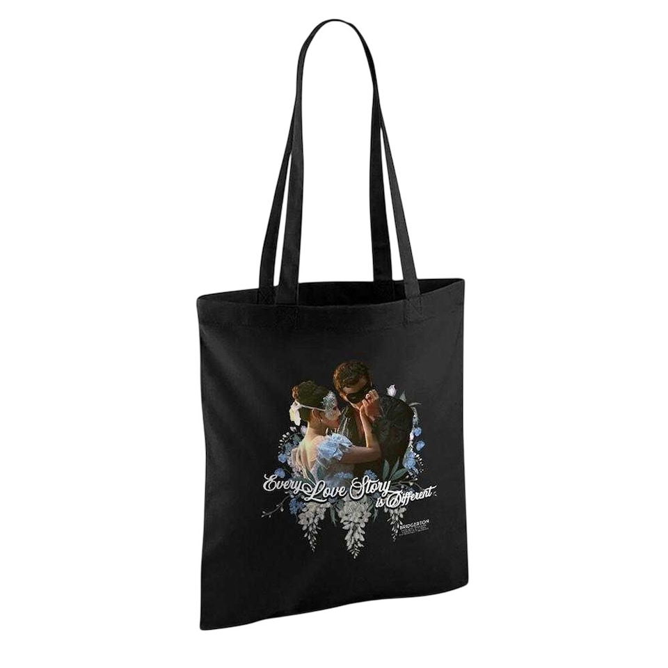 image 1 of Bridgerton Benedict And Sophie Tote Bag | Black | Black | 1