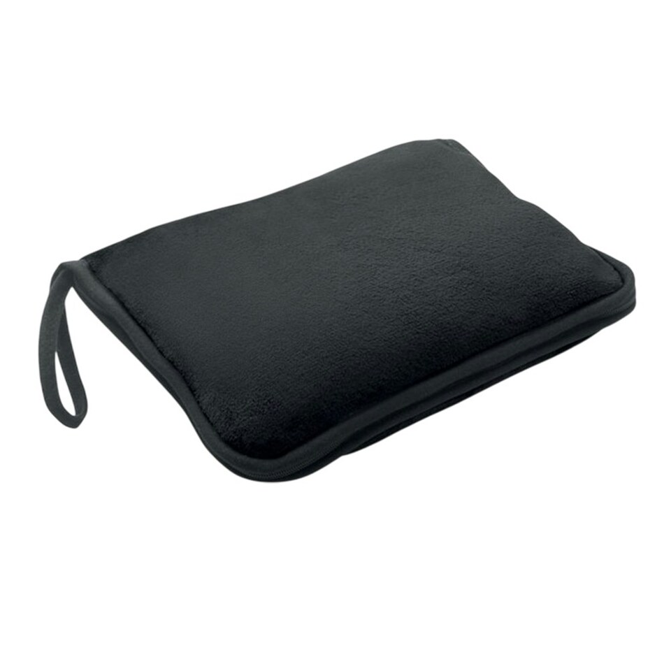 image 1 of MidOcean 2 in 1 Cozy Travel Pillow Set - Black - One Size Black