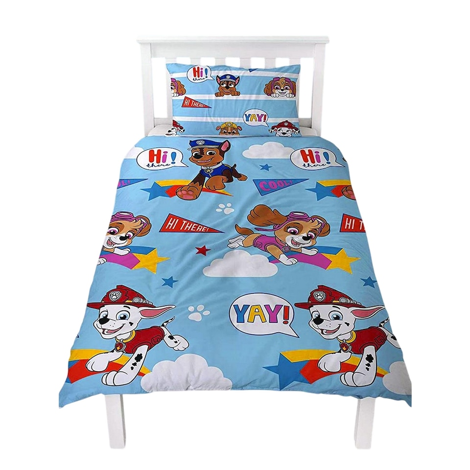 image 1 of Paw Patrol Cool Reversible Rotary Duvet Cover Set | Blue | Blue | Single | 1