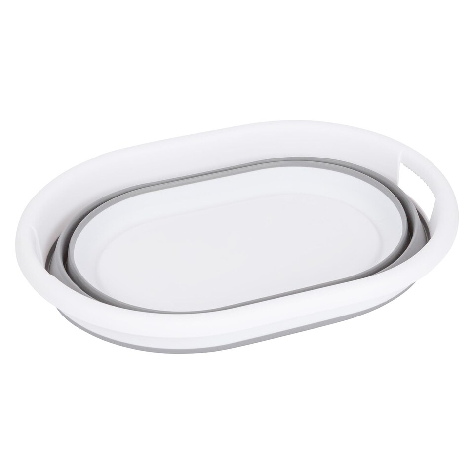 image 1 of Ashley Collapsible Laundry Basket - 22L - Grey | Grey | Grey