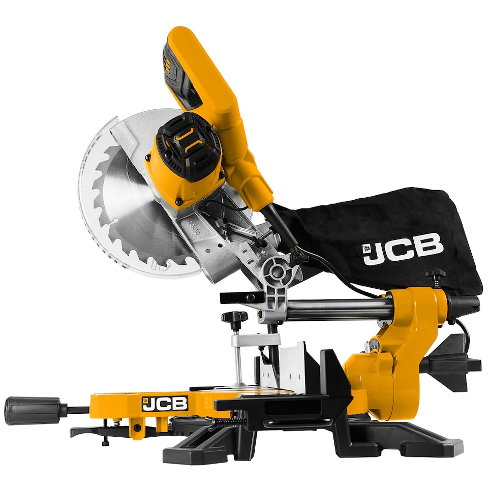 image 1 of JCB 210mm 8 inch Electric Sliding Mitre Saw, Corded, 1500W, 230V 21-MS-210-SB
