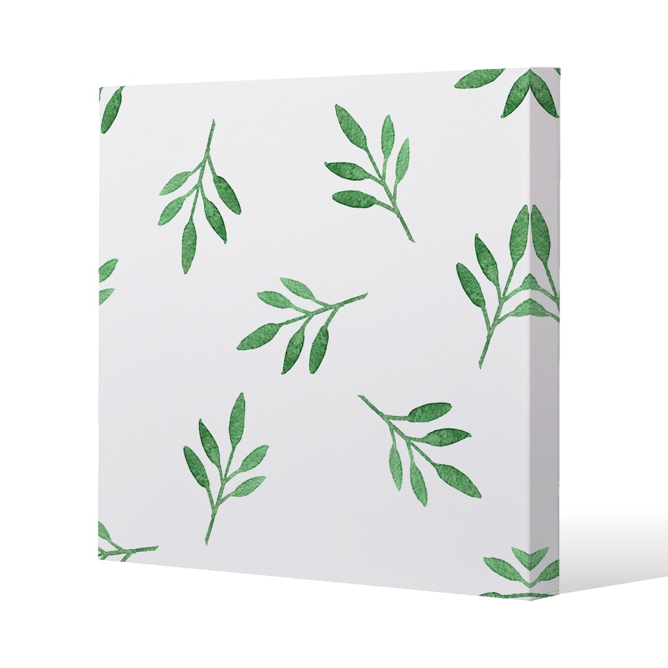 Green Leaf (Canvas Print) / 61 x 61 x 4cm | Multi