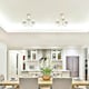 image 2 of ValueLights Pair of White Ceiling Light Chandelier