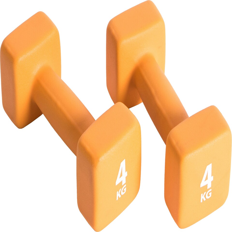 image 1 of Neoprene Coated Dumbbell Set (2 x 4kg)