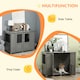 image 4 of PawHut Dog Crate Kennel Cage for Extra Large Dog, Indoor End Table, Grey