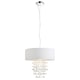 image 1 of Arianna Satin Nickel Ceiling Pendant