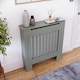 image 4 of Vida Designs Chelsea Radiator Cover Painted MDF Slatted Cabinet, Grey, 78cm