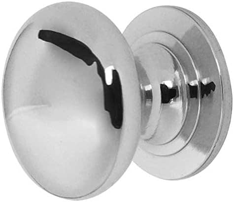 Solid Cupboard Knob 50mm Polished Chrome , Door Knobs , High Quality