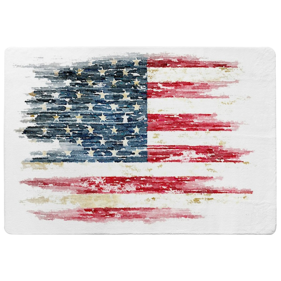 image 1 of American Grunge Flag (Rug) Multi | XL: 160x230cm