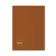 image 2 of Rhino Stationery 160 Page Soft Touch Flexiback Notebook Tan A6