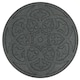image 1 of Nicoman Round Grey Scroll Stepping Stone - Pack of 4 | Grey | Grey | Pack of 4