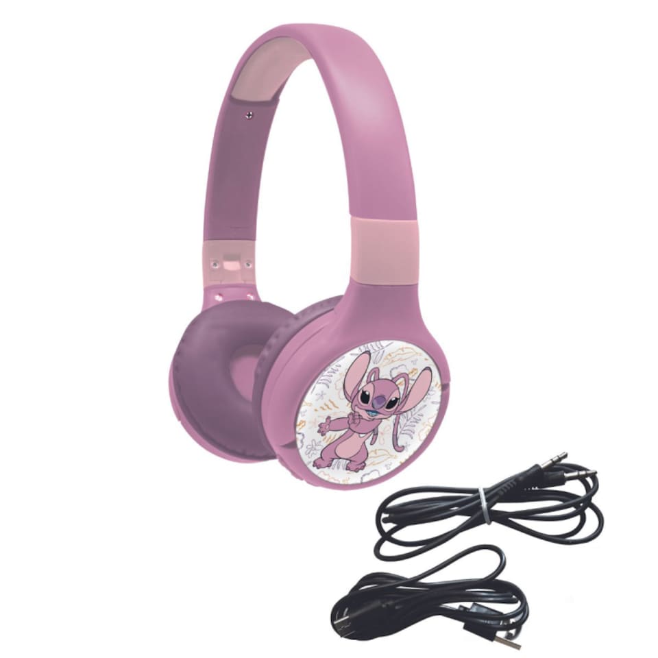 image 1 of Lexibook HPBT010D1 Disney Stitch Bluetooth & Wired Foldable Headphones - Purple