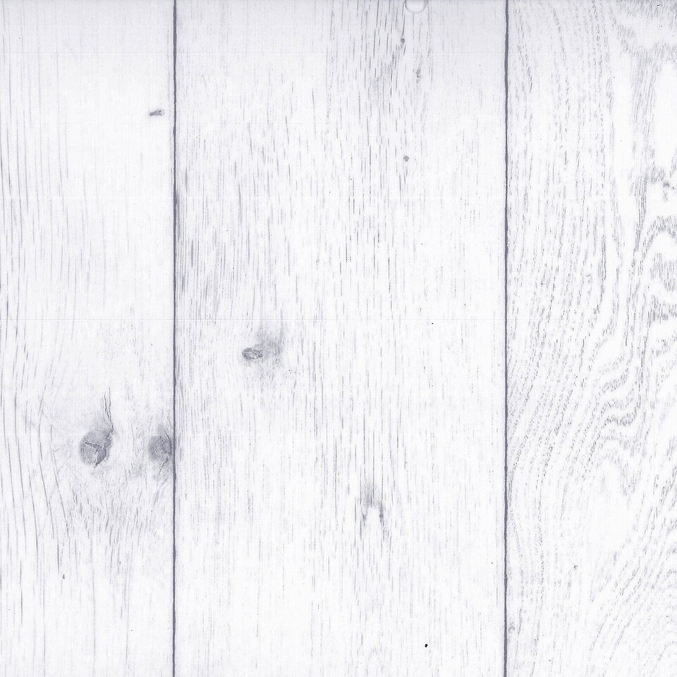 image 1 of White Wood Effect Anti-Slip Vinyl Flooring For Kitchen, Bathroom, 2.6mm Thick
