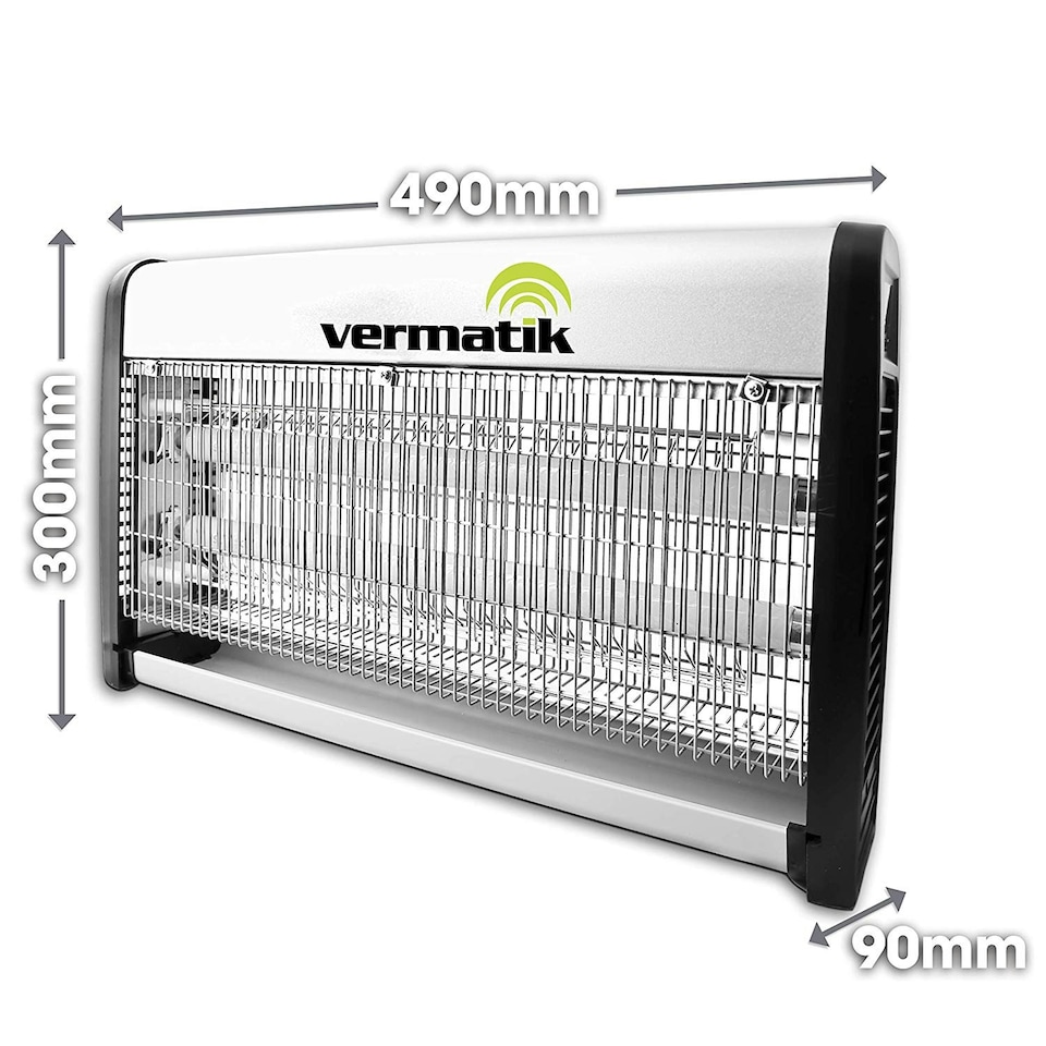 image 1 of Vermatik 39W Electric Insect Fly Killer Bug Zapper 100m2 Room Coverage 50x90x32.5cm