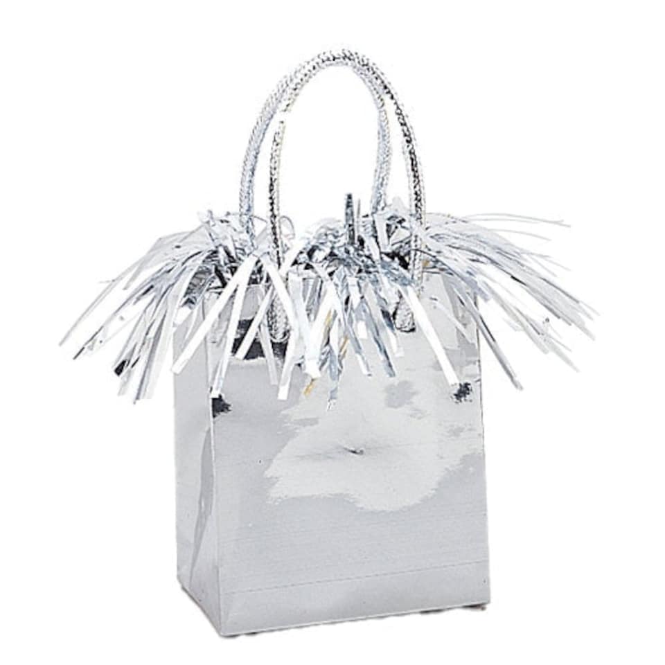 Silver Gift Bag Balloon Weight 160g