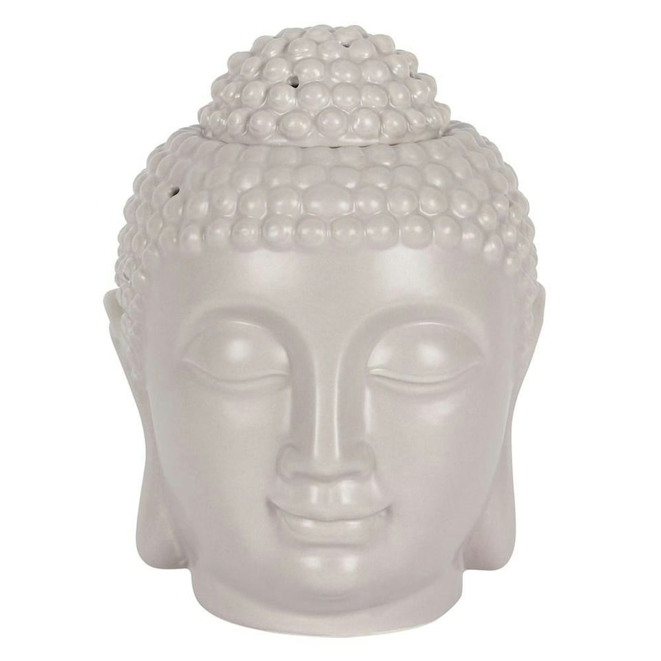 image 1 of Something Different Buddha Head Oil Burner - Grey - One Size