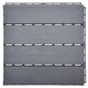 image 1 of Polydeck PVC Interlocking Decking Tiles - Grey | Grey | Pack of 12