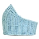 image 2 of Baby Boy Gift Hamper Kit - Blue Bassinet Basket (25cm) with Blue Gift Wrap Accessories