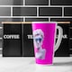 image 2 of Plaster statue of David's head in blue sunglasses Designer Latte Mug