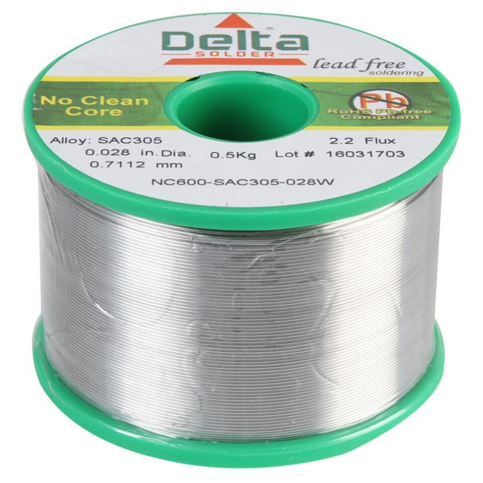 QUALITEK - Lead Free Solder Wire, 96.5/3/0.5, 0.7mm, 500g