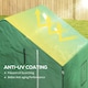 image 4 of Outsunny Walk-in Greenhouse Cover Replacement with Door and Mesh Windows, Green