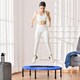 image 2 of HOMCOM 91cm Fitness Trampoline Exercise, Max Load 100 KG, Blue Black