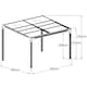 image 4 of Anthracite Veranda Garden Canopy Retractable Sliding Roof 12.8ft x 10ft