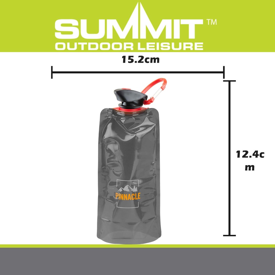 image 1 of vfm-estore Collapsible Water Carrier Flip-Top Lid Thick Plastic Black