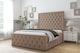 image 2 of Sloomy Vienna Mink Plush Bed Frame With Mattress With 50" Upholstered Headboard 6' Super King