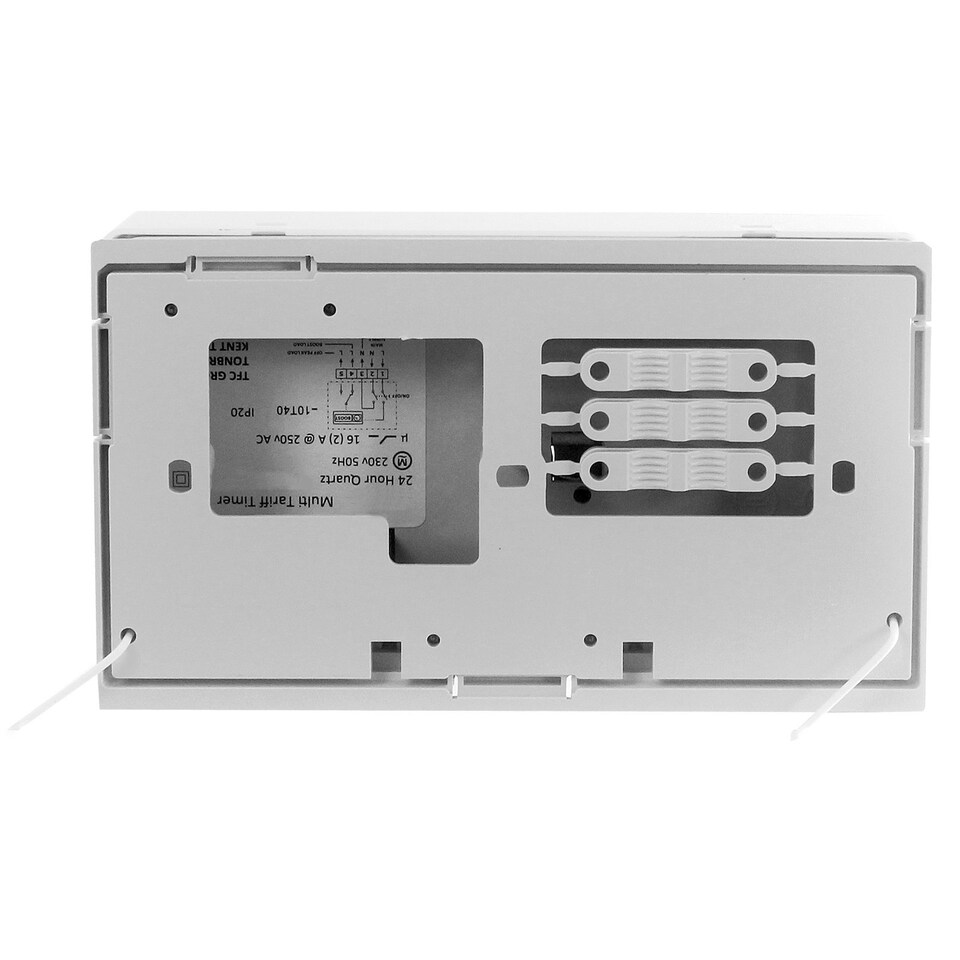 image 1 of SPARES2GO Universal Economy 7 Timer Water Immersion Storage Heater Time Switch Boost