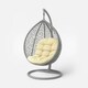 image 1 of Homescapes Cream Round Egg Chair Swing Cushion