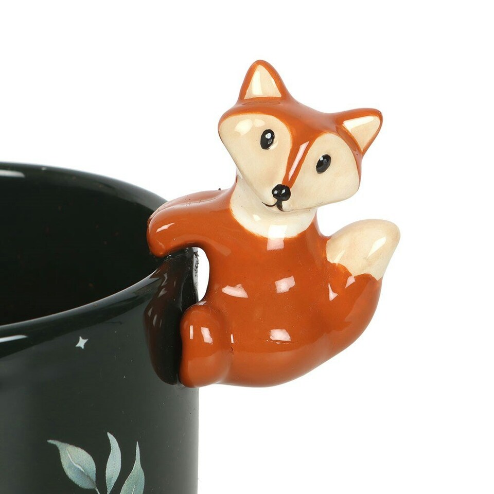 image 1 of Something Different Forest Fox Plant Pot - Green - One Size