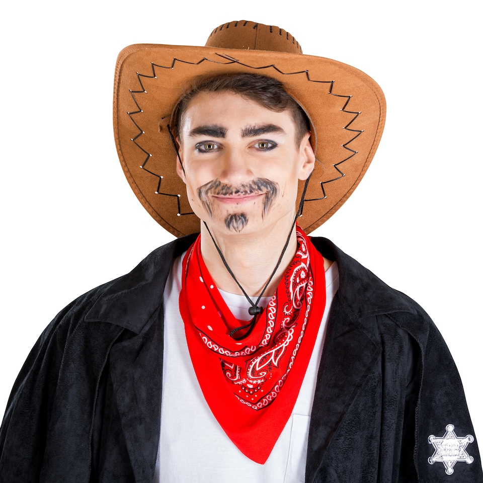 image 1 of Mens Cowboy Willy Costume | Black | black | XL | 1
