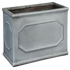 Window Box Faux Lead Chelsea Trough Light Stone Garden Planter W22 H22 L60 cm, 29 ltrs Cap.