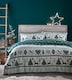 image 1 of Noel Christmas Teal Duvet Cover Set | Green | Teal | Single