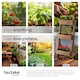 image 5 of Vertical Planter Flora in a Rustic Wooden Design with 3 to 5 Tiers and Plant Fleece Included | Brown | brown | 49 x 60 x 140 cm | 1