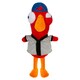 image 6 of Baseball Goose Goose Duck Soft Toy Cute Plushie Huggable Cuddly 23cm Red