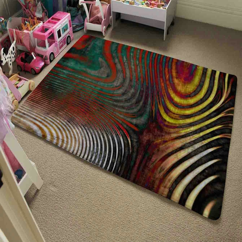 image 1 of Psychedelic Print (Rug) Multi | XL: 160x230cm