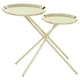 image 2 of Interiors by Premier Modern Side Table with Reflective Tops, Contemporary Side Table with Multiple Table Tops, Luxury Side Table Gold