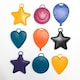 image 1 of Assorted Bright Plastic Balloon Weight 15g | Multi