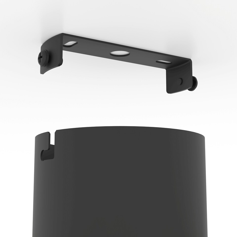 image 1 of EGLO Aieta Black & Brushed Brass Minimalist Ceiling Light