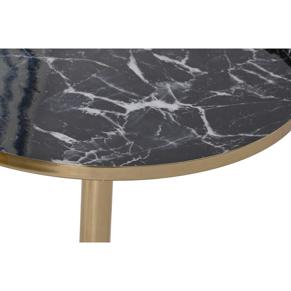image 1 of Side table DKD Home Decor 41 x 41 x 47 cm Black Golden Iron N/A