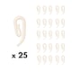 image 1 of Curtain Hooks (25 pack) | White