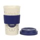 image 3 of Something Different Fortune Teller Bamboo Travel Mug - Off White/Navy - One Size
