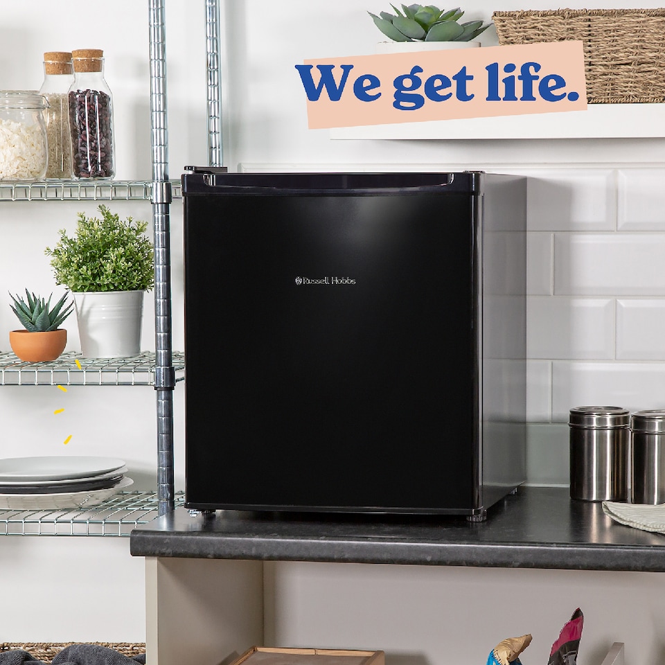 image 1 of Russell Hobbs RHTTLF2E1B 40L Larder Mini Fridge Black