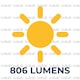 image 4 of UniBulb LED GLS B22 Bayonet Cap (BC) 806lm 7.3W (Replaces 60W) 3000K (Warm White) Light Bulb - Pack of 4 | Clear | Warm White | 4