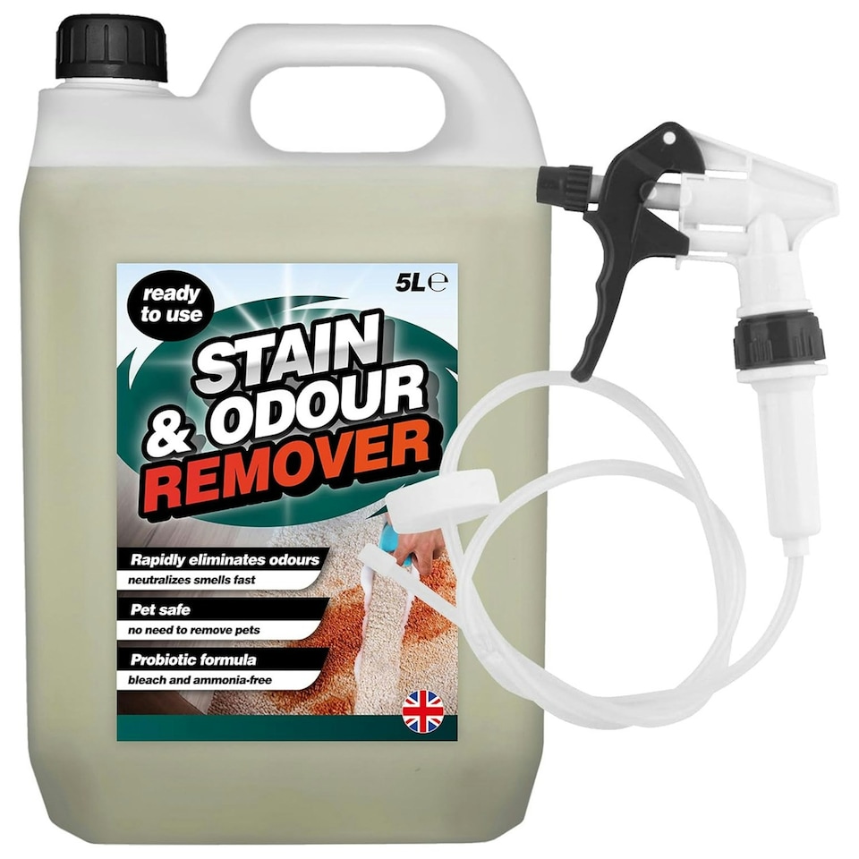 image 1 of 1 x 5L Stain & Odour Remover Pet Friendly With Convenient Long Hose Trigger