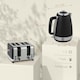 image 7 of HOMCOM 1.7L 3000W Quick Boil Kettle and 4 Slice Toaster Set Crumb Tray Black