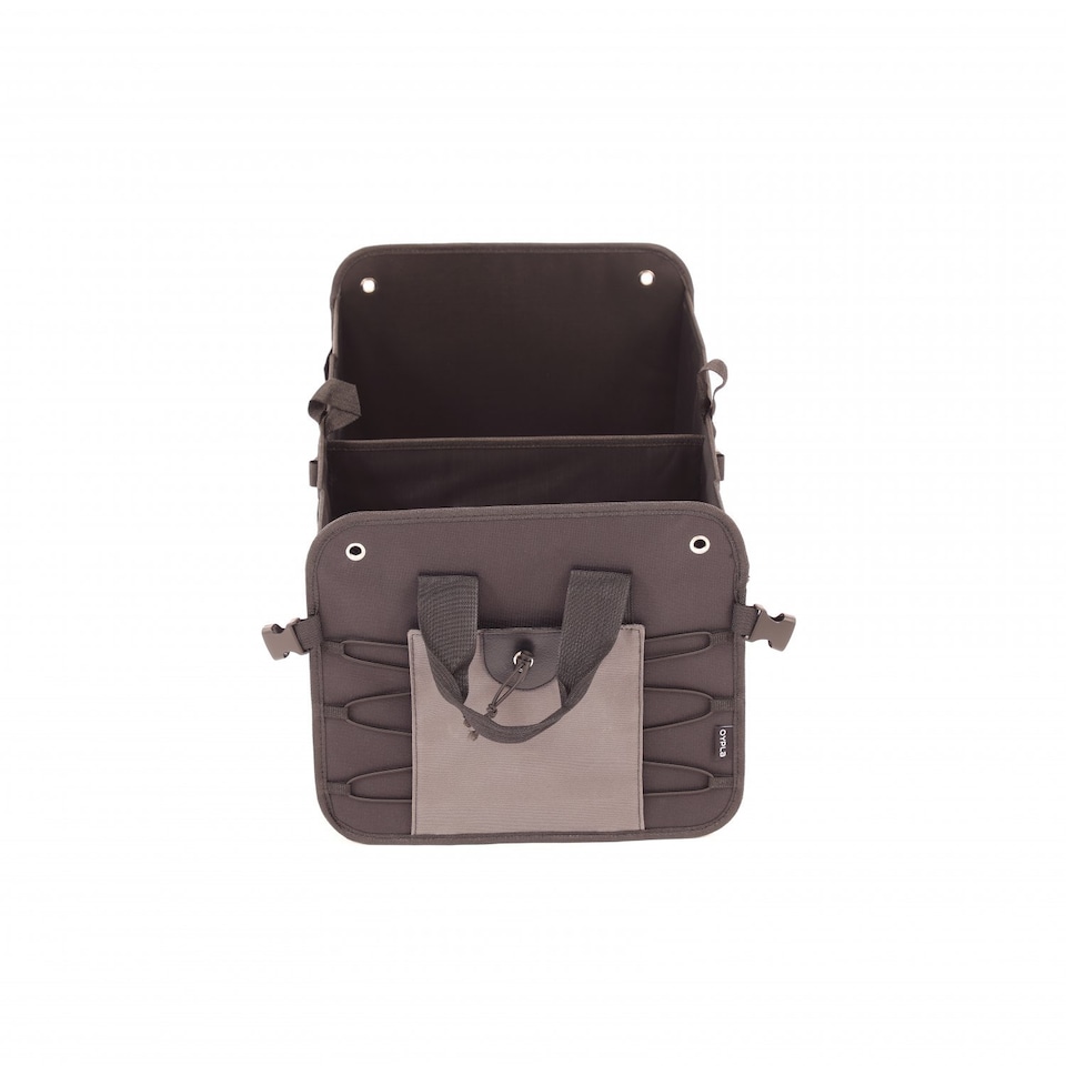 image 1 of Foldable Folding Car Boot Storage Organiser Tidy Bag Box | Grey