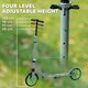image 3 of AIYAPLAY Kids Scooter, Foldable Kick Scooter w/ Adjustable Handlebar, Green Green